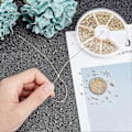 Miniatyrbilde 5 av 5: 3000 stk. messingrør krympekuler snorendehetter diameter