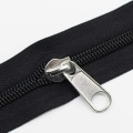 Miniatyrbillede 3 af 3: #8 Store Nylon Spirallynlåse i metermål, bulk, sort, 10 yards med 10 stk. skydere til gør-det-selv syning, skrædderarbejde, håndværk, tasker (sort 10 yards)