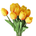 Miniatyrbillede 1 af 5: 20 stk. Kunstige tulipan silkeblomster 33 cm til boligdekorationer, bordpynt, bryllupsbuket Yellow