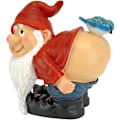 Miniatyrbillede 1 af 2: Bare Butt Havegnom Statue, Havepynt Dværg Resin Håndværk Tegneserie Dværg Statue Hvidt Skæg Gammel Mand Julegave Dekoration, Resin, Farve P