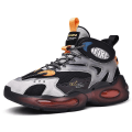 Miniatyrbillede 1 af 5: Herre Basketballsko Åndbare Skridsikre Sports Løbesko Fr82202 BlackOrange EU 39