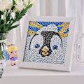 Miniatyrbillede 1 af 5: DIY Børne Diamantmaleri Efter Tal Sæt Kunst og Håndværk Sæt DX1512