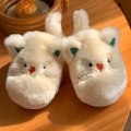 Pikkukuva 4 / 7: Ihanat uudet lämpimät kotitossut, pyöreäkärkiset pehmeät ja pörröiset slip-on-tossut, pehmoiset mukavat sisätossut EU38 39