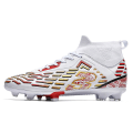 Miniatyrbillede 2 af 5: Herre Fodboldsko Spikes Fodboldsko Til Unge Ankelstøvler Atletisk Sneaker y303 WhiteRed EU 40