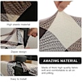 Miniatyrbilde 2 av 5: Kontorstoltrekk Universal Stretch Mikrofiber Vaskbart Kontorstoltrekk Trykt