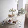 Miniatyrbillede 4 af 5: 3-lags kage serveringsbakke frugtfad bryllupskage H|stora bakker