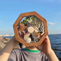 Miniatyrbild 1 av 5: Gör-det-själv-kalejdoskop-set - Klassiskt kalejdoskop-set för barn - Roterande kalejdoskop-leksak - Träkalejdoskop fullt av blommor - Handgjort kalejdoskop