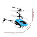 Miniatyrbild 2 av 4: Fjärrkontroll Induktionsflygplan Mini Drönare Flygande Leksaker Röd Lättvikt Lätt Att Bära Gest Plast ABS Helikopter Red