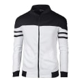 Miniatyrbillede 2 af 5: Herre Efterår Vinter Herre Casual Jakker Stribet Design Mode Plys Sportstøj XL G