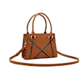 Pikkukuva 1 / 5: Naisten olkalaukku Retro Klassinen Käsilaukku Pu-nahkainen Clutch-laukku Vetoketjulla Dark brown