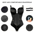 Miniatyrbillede 4 af 5: Dame Shapewear Rygløs Body BH Shaper, Dame Plus Size Plunge Invishaper Black S