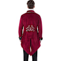 Pikkukuva 3 / 5: Miesten Steampunk Vintage -frakkitakki, goottilainen viktoriaaninen takki, univormu, Halloween-asu RED M