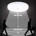 Miniatyrbilde 3 av 5: 30w LED Taklampe Med Bevegelsessensor Ip56 2400lm Kaldhvit 6500k, 25cm