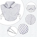 Miniatyrbilde 2 av 5: Falsk krage for kvinner, avtakbar Dickey-krage, Faux False Collar, Polkadotter, Halvskjorter, Bluse for kvinner og jenter, Hvit, Medium