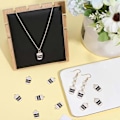 Miniatyrbillede 4 af 5: 1 Æske 80 stk. Kaffe Charms Bulk Mini Kaffekop Charm med Ord Kokosnød Sød Legering Emalje Guld Brun Cafe Drikke Charms