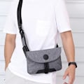 Pikkukuva 5 / 5: Vintage Canvas Messenger Bag Olkalaukku Dark gray