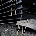 Miniatyrbillede 2 af 5: 1 Æske 5 stk. Guld Love Charms Zirconia Micro Pave Cubic Word Vedhæng Messing CZ Sten Ord Charms Perler til Smykkefremstilling Charms DIY Valentinsdagsgave