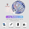 Miniatyrbild 5 av 5: Flynova Pro Flygande Boll Leksak - Handkontrollerad Flygande Orb Leksak  Globe Form Boomerang Flygande Spinner Mini Drone Hover Boll Med 360 Roterande Rgb-Ljus Red