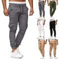 Miniatyrbilde 1 av 5: Treningsjoggebukser for menn, Sweatpants, Cargobukser Grey L