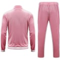 Miniatyrbild 3 av 5: Mjukisdress i sammet för män, avslappnad jacka och byxor Pink XL