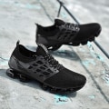 Miniatyrbillede 4 af 5: Sport Løbesko Til Mænd Mesh Åndbare Trail Løbere Mode Sneakers K06 Black EU 43