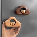 Miniatyrbillede 3 af 5: Træ Sugekop Dør Vindspil Magnetisk Dørklokke Køleskabsmagnet Housewarming Gave Åbningspåmindelse (1 stk)