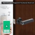 Pikkukuva 4 / 5: Wafu Wf-016 Sormenjälki Elektroninen Oven Lukko Älykäs Bluetooth Salasana Kahvalukko Sovellus Avaimeton Sisäänpääsy Tuki Ios/Android Black