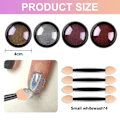 Miniatyrbild 2 av 5: Nagelpulver Metall Spegel Mjöl Holografiskt Pigmentpulver Nagelkonst Dekoration Set 4 Lådor Set4