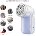 Miniatyrbillede 4 af 5: Stofshaver Defuzzer, Genopladelig Fnugfjerner, Elektrisk Sweater Shaver Med Udskifteligt Rustfrit Stål Blad Blue