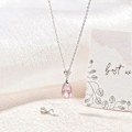 Miniatyrbild 4 av 5: 1 Ask 2 st Isplockare Nypbyglar Sterlingsilver Cubic Zirconia Blomma Berlocker Lås Hängande Hängekontakt
