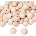 Pikkukuva 1 / 5: 200 kpl 18~20x17~18mm Värillisiä Pyöreitä Puuhelmiä Korujen Valmistukseen DIY Askarteluun Koristeluun