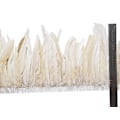 Miniatyrbillede 2 af 3: 2 Yards 20-25 cm Hane Hackle Fjer Kant Trim, Sy Håndværk Fjer Til Diy Dekorationer - Off White