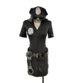 Miniatyrbilde 3 av 5: Politiuniform for kvinner, Halloween Sexy Cosplay Politirollelekantrekk S