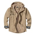 Miniatyrbild 3 av 5: Herr Cargo Hooded Jacka, Vinter Varma Foder Termisk Jacka Rock Khaki XL