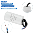Miniatyrbillede 3 af 5: CBB60 startkondensator 6 μF, 450 VAC elektrisk motorkondensator, 50/60 Hz universel kondensator