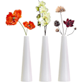 Miniatyrbild 1 av 3: Hög konisk kompositplastvas, liten blomknoppsdekoration vas hemdekoration (litet hål)