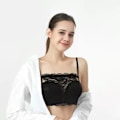 Miniatyrbild 9 av 9: Spets Sekretess Anti Peep Osynlig BH, 3 st Klyvningsöverdrag för Låg Halsringning, Clip-on Mock Spets Camisole BH