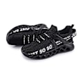 Miniatyrbild 3 av 5: Män Kvinnor Sneakers Andas Löparskor Mode Sport Skor 3D003 Black EU 41