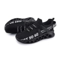 Miniatyrbillede 3 af 5: Herre Dame Sneakers Åndbare Løbesko Mode Sportssko 3D003 Black EU 42