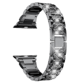 Miniatyrbilde 1 av 5: For Apple Watch-reim Iwatch, 38/40/41 Lett Legering Metall Glitter Krystall Hurtigutløser Armbånd, Dame Sport