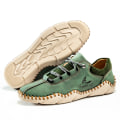 Miniatyrbild 3 av 3: Herrhandsydda casual skor andningsbara mode sneakers 105 Green EU 46