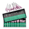 Miniatyrbild 1 av 6: Nagelborr set - 42 st kvartssten & kolstål multifunktionell nagelfil set för nagelslipning & polering