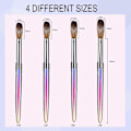 Miniatyrbild 2 av 5: 4 st Nail Brush Set - 3d Nail Art Brush För Akryl Applicering, Nagel Extensionsverktyg För Manikyr Diy