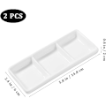 Miniatyrbilde 3 av 5: 2 stykker 6-roms serveringsbrett, dip-skåler, retter med soya-dip, små skåler til å dyppe tallerken