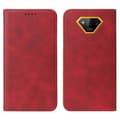För Ulefone Armor X13 Magnetisk Stängning Läder Telefonfodral Red
