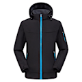 Pikkukuva 1 / 5: Miesten Huppari Softshell Takki, Vedenpitävä Kevyt Tuulenpitävä Takki Men black M