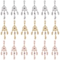 Miniatyrbild 1 av 5: 18 st Dreamcatcher Tanzanit Rhinestone Pärla Hänge Fjäder Vingar Berlock Tibetansk Filigran Hänge Hål: 4,5 mm