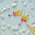 Miniatyrbilde 2 av 5: 1 Eske 10 Farger 8mm Runde Håndlagde Lysende Lampwork Perler Assortert Parti for Smykkelaging