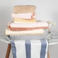 Miniatyrbilde 5 av 5: 2 stk. Vaffelvevd Mikrofiber Håndkle - Luksuriøst Mykt, Hurtigtørkende Håndkle Badehåndkle, Blå Gray