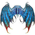 Miniatyrbilde 1 av 3: Halloween Mardi Gras Kostyme Cosplay Ugle Dragevinger for Voksne